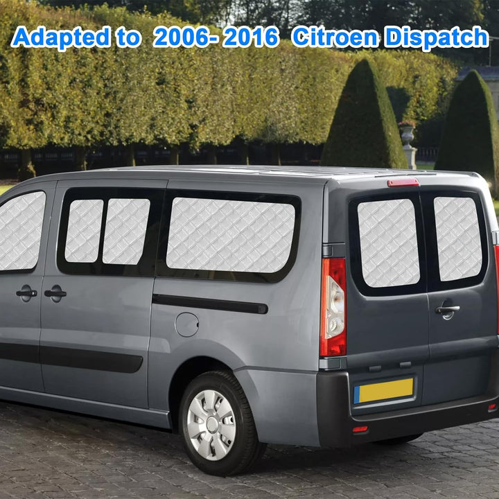 Thermomatte Fahrerhaus Innen Kompatibel mit Citroen Dispatch 2006-2016, 11PCS LWB Faltbare Isolierte