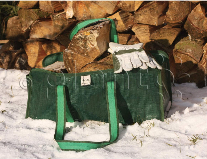 planto Kaminholztasche Selbststehende Tasche für Brennholz, Brennholztasche, Einkaufstasche, reissfe