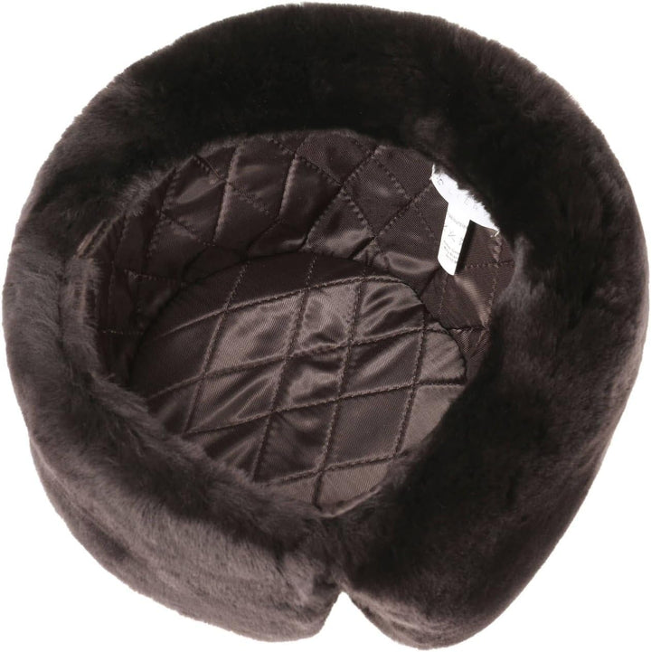 Leder Lapeer Fliegermütze (XXL/62-63 - braun)