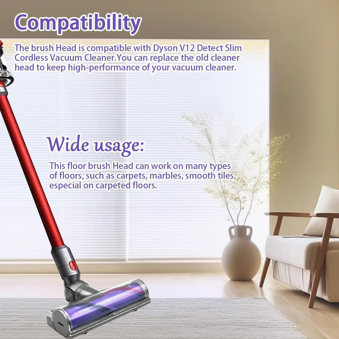 Elektrische Bürste für Dyson V12 Slim, Ersatzteil Direktantrieb Reiniger Kopf Turbine Bodendüse für