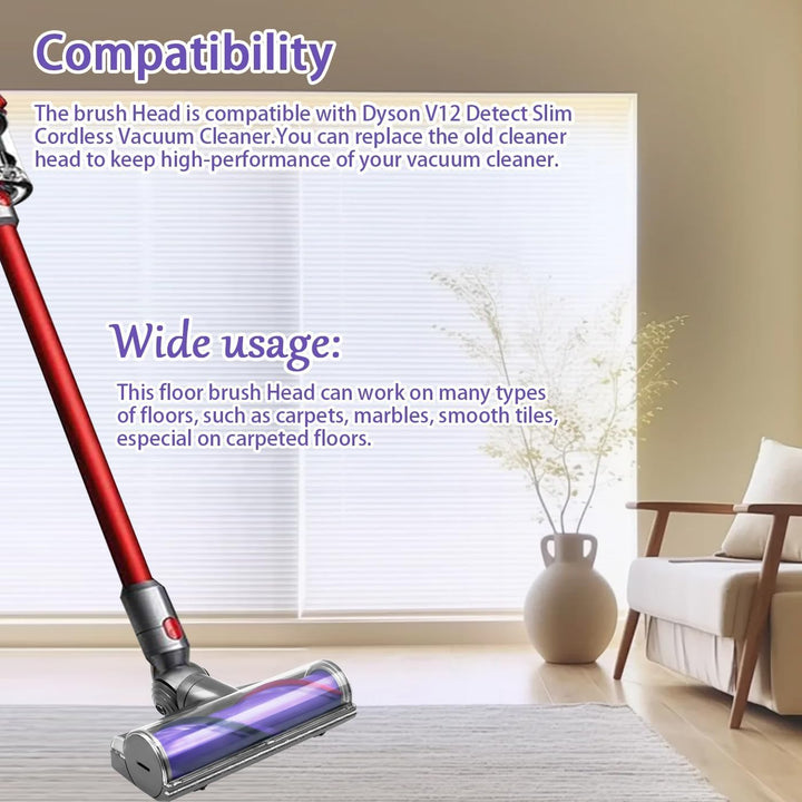 Elektrische Bürste für Dyson V12 Slim, Ersatzteil Direktantrieb Reiniger Kopf Turbine Bodendüse für