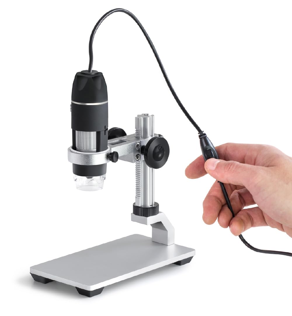 USB-Mikroskop - 10x / 200x [Kern ODC 895] Das digitale USB-Mikroskop für die schnelle Prüfung oder I
