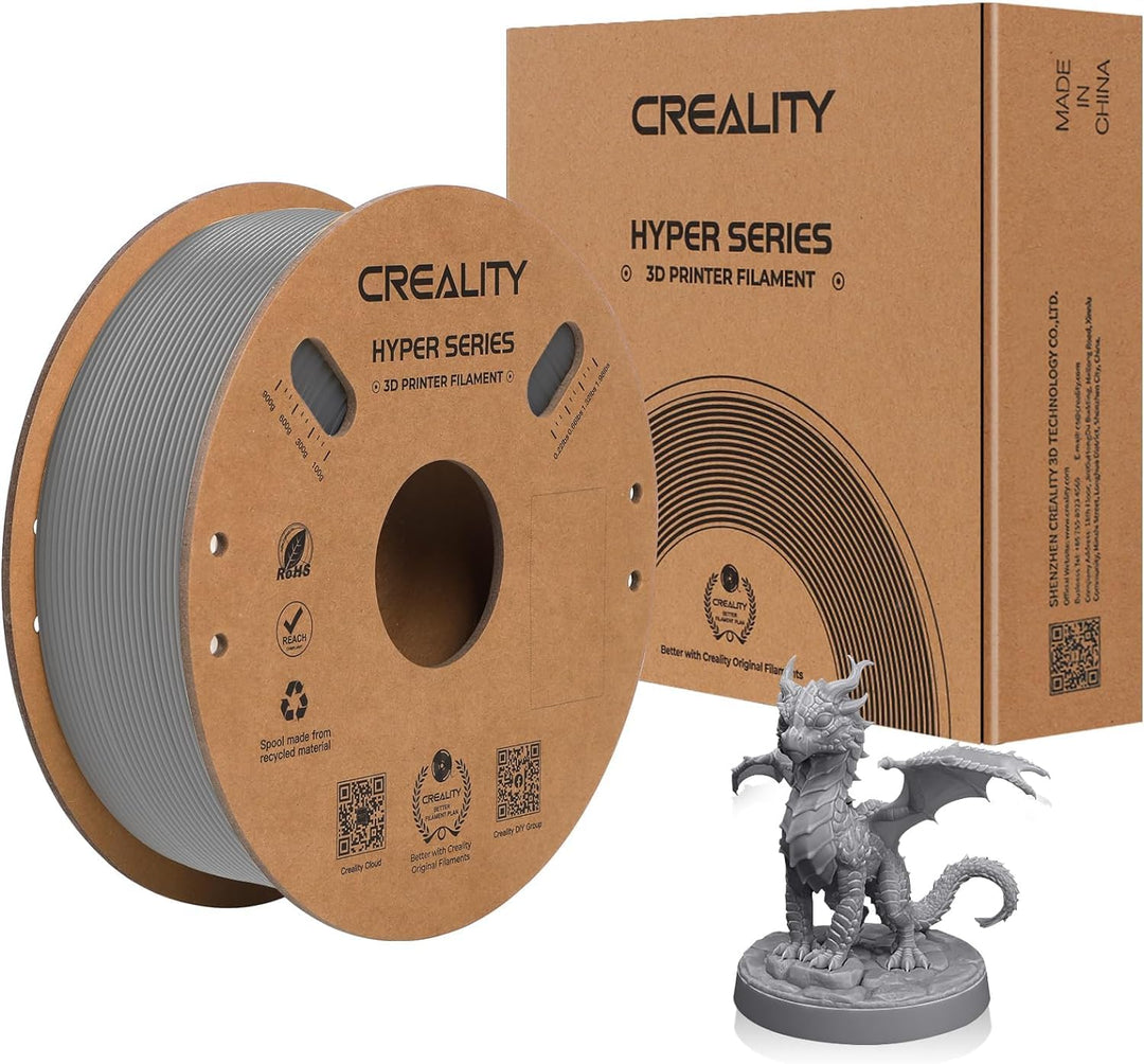 Creality Hyper ABS Filament 1,75 mm 1kg, Hochgeschwindigkeits und Hochtemperaturbeständiges 3D Druck