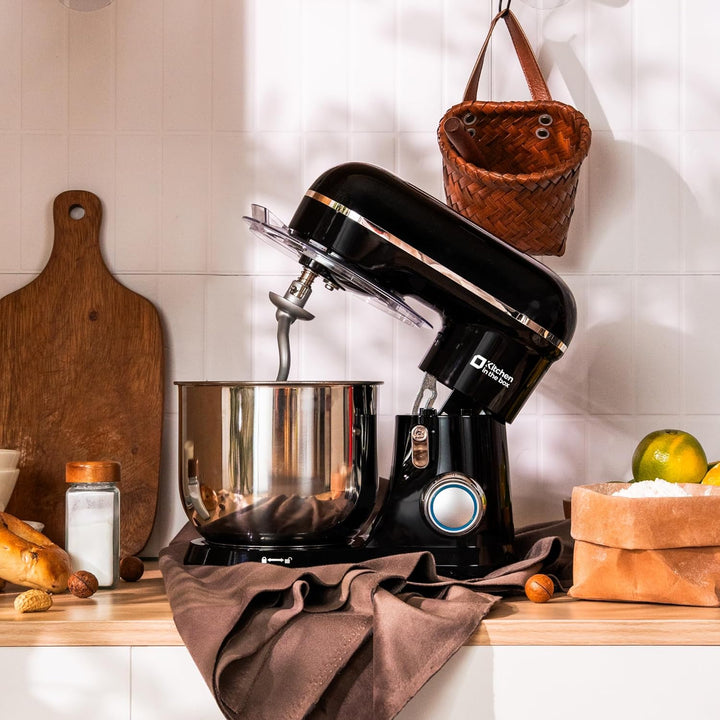 Kitchen in the box Kompakte Küchenmaschine 3,5 L, Rührmaschine & Knetmaschine mit 10 Geschwindigkeit