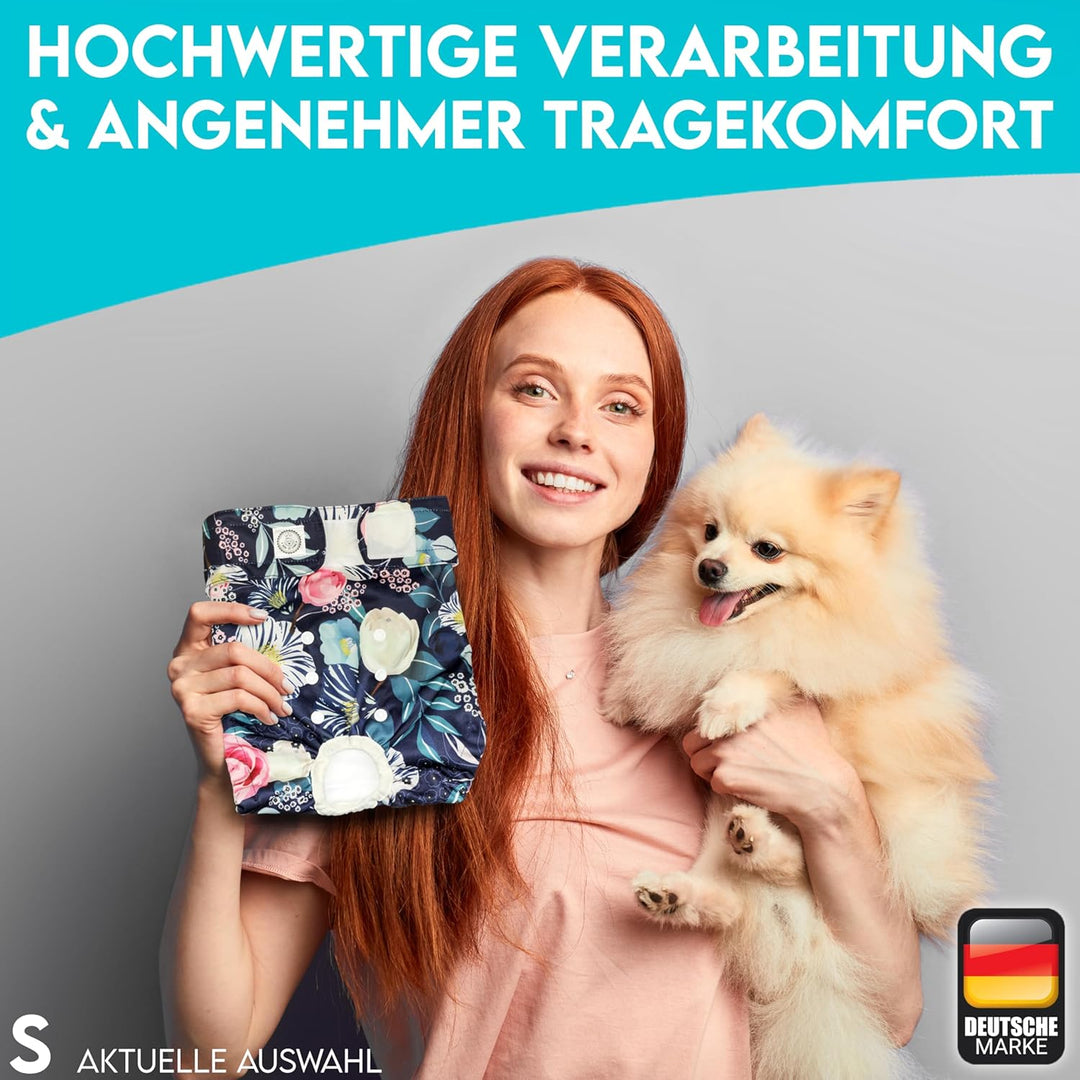 HUND IST KÖNIG Hundewindeln für Hündinnen (3 Stück) - Hochabsorbierende Läufigkeitshose für Hündinne