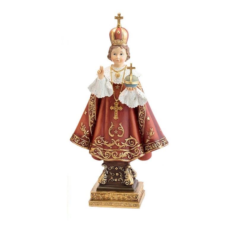 DRW Jesuskind aus Prag Harz handbemalt, 22 cm