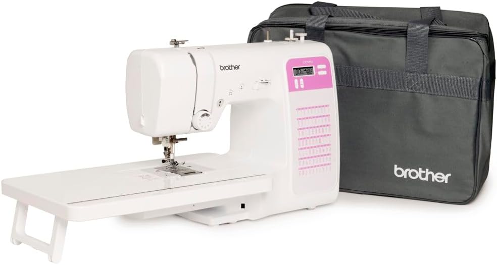 Brother CX70PES (Neues Modell) - Elektronische Nähmaschine mit 70 Stichen Nähen + Tisch und Tasche i