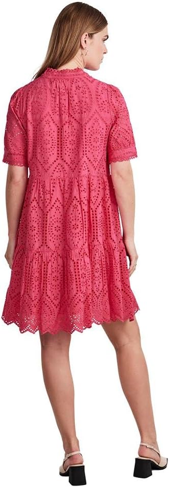 YAS Damen Yasholi Ss Dress S. Noos Kleid XS Raspberry Sorbet, XS Raspberry Sorbet