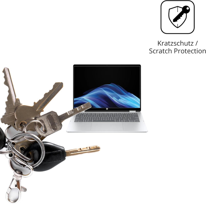 dipos I 2x Schutzfolie klar passend für HP OmniBook 5 Flip 14-FP0254ng Folie Displayschutzfolie, Ult