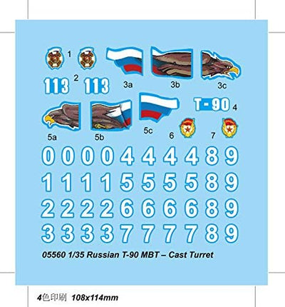 Trumpeter 05560 Modellbausatz Russian T-90A MBT - Cast Turret