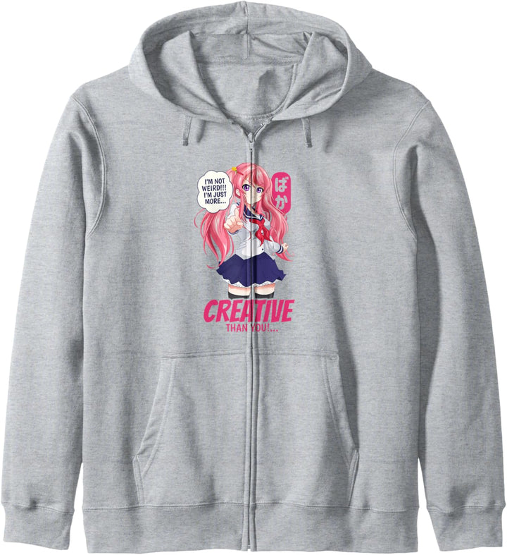 Kawaii Niedlich Anime Mädchen Otaku Japanisch Nicht Seltsam Kapuzenjacke