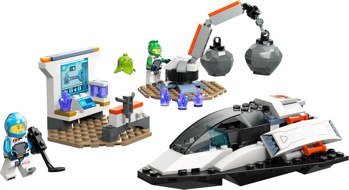 LEGO City Bergung eines Asteroiden im Weltall, Weltraum-Spielzeug mit Raumschiff, Raumstation, 2 Min