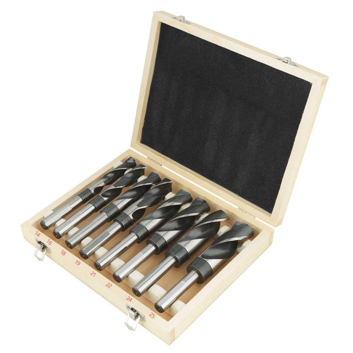 HSS-Bohrer-Set, 8-teilig, Metallspiralbohrer, gross, wärmebehandelt, industriell für Werkstatt, Heim