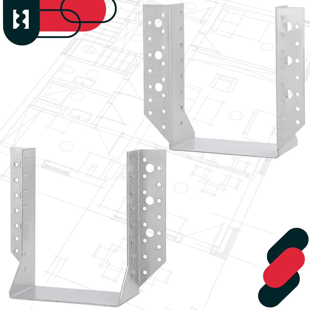 KOTARBAU® 10er Set Balkenschuh Typ A 140 mm Holzbalkenverbinder Balkenverbinder Verbinder für Baukon