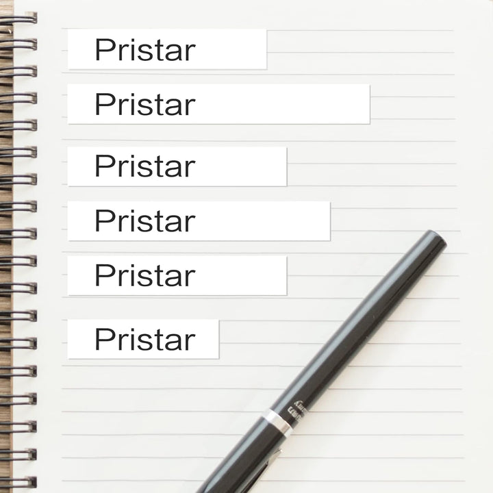 Pristar 8x Etikettenband für Dynmo Kunststoff Schriftband 91221 91201 12mm x 4m Kompatible für Dynmo
