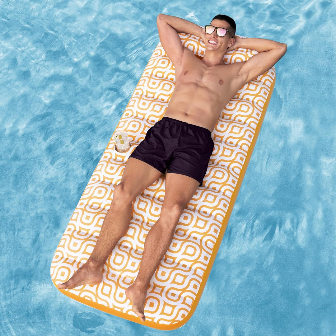 Bestway Luftmatratze mit Samtoberfläche, 169 x 77,5 x 30,5 cm, 1 Person, PVC, 2 Luftkammern, Samtobe