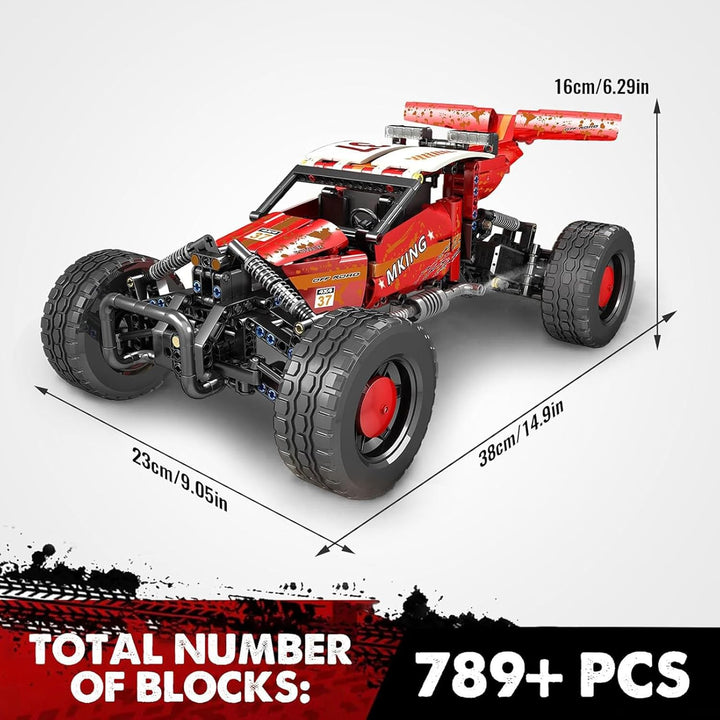 Mould King 18019B Technik Geländewagen Modellbaustein, 708 Teile Ferngesteuerter All Terrain Fahrzeu