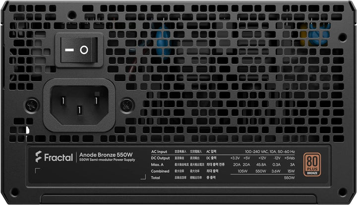 Fractal Design Anode Bronze 550 W, FD-P-AA1B-550-EU 550W, 550W