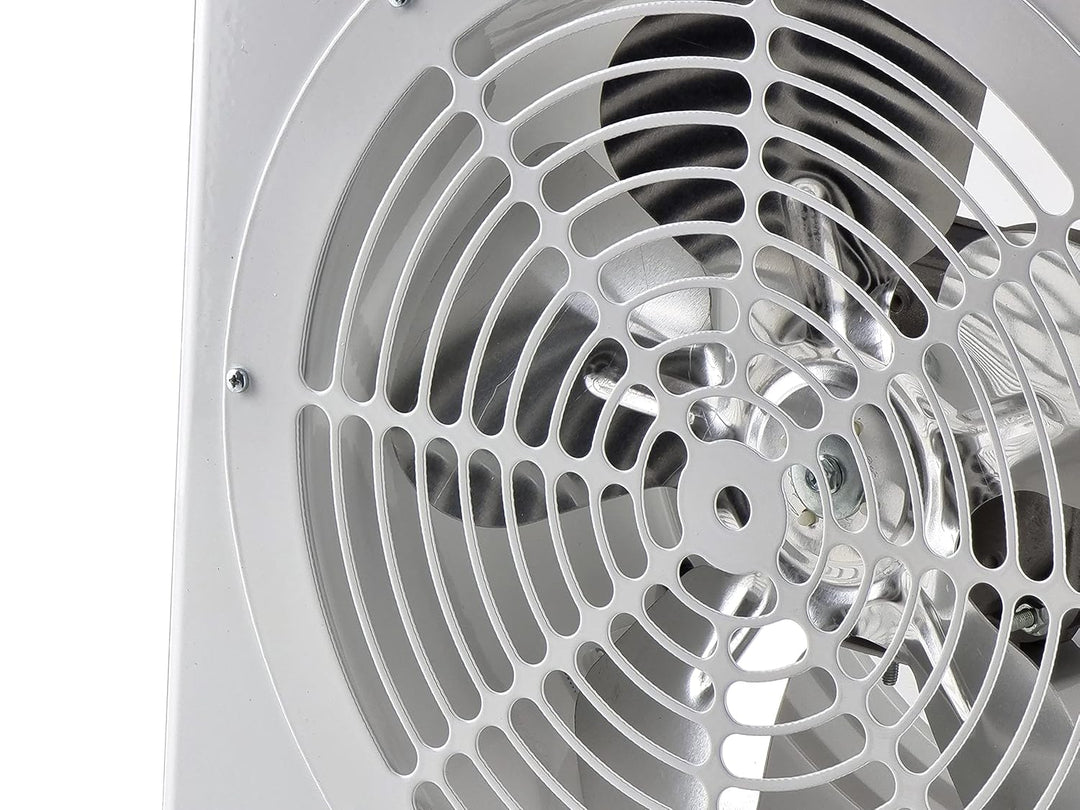 Steinberg14 Weiss Ø 250mm Rohrlüfter Wand Radiallüfter Ventilator Wandflansch Zu-Abluft, Metall Ø 25