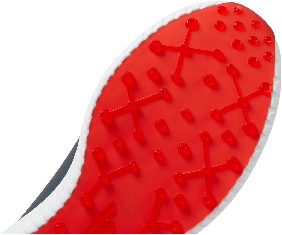 Skechers Herren Go Golf Drive 5 wasserdichte stachellose Leder Golfschuhe 45.5 EU Grau Rot, 45.5 EU