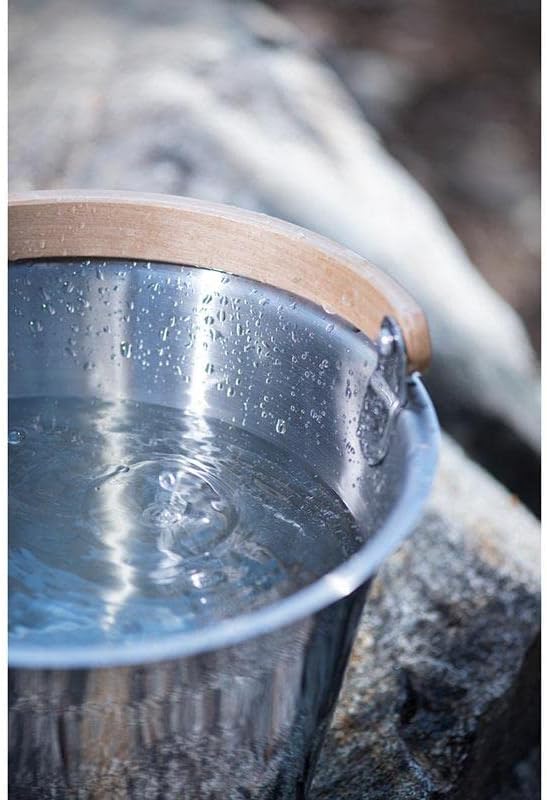 Rento Sauna Bucket Stainless Steel