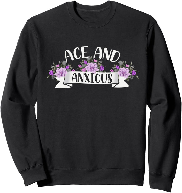 Ace Pride LGBTQIA Lustiges Geschenk Blumen Asexuell Sweatshirt