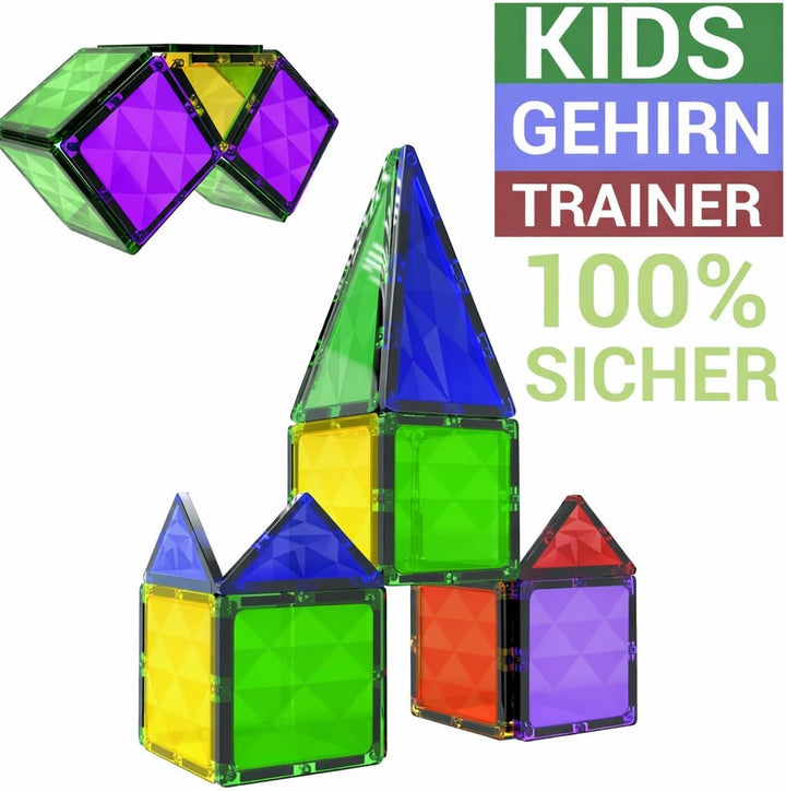 Desire Deluxe Magnetische Bausteine Montessori Spielzeug Geschenke für mädchen & Junge ab 3-7 Jahre
