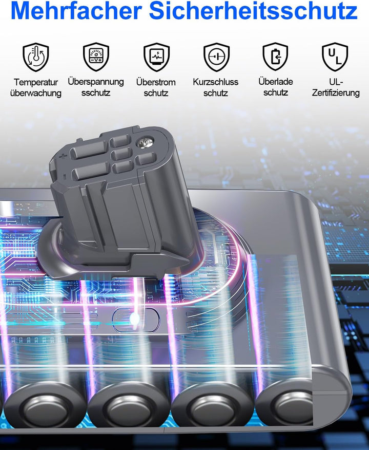 V12 SV20 Ersatzakku für Dyson V12 Detect Series, 25,2 V 3900 mAh Kompatibler Akku für Dyson SV20 SV2