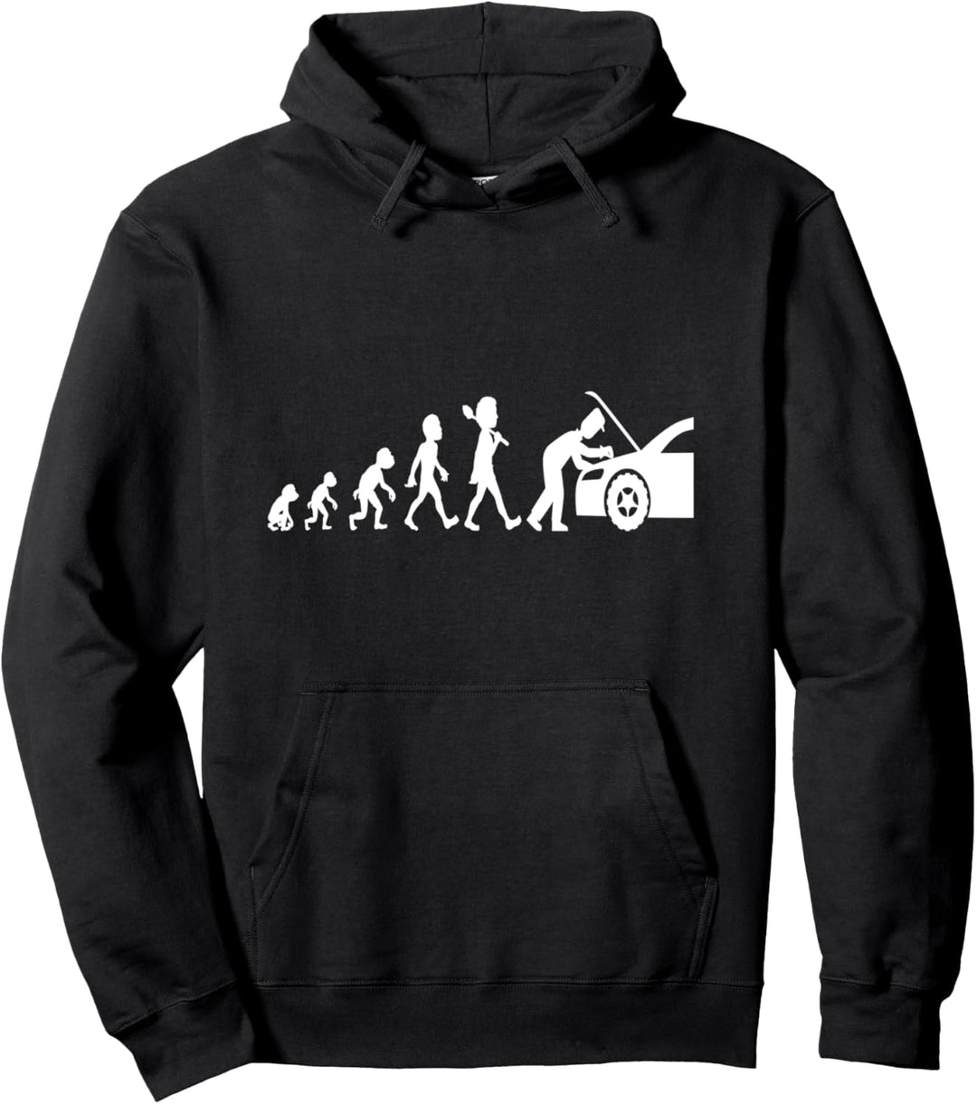 Car Tuner Tuning Mechanikerin KFZ Car Pulli Evolution Pullover Hoodie