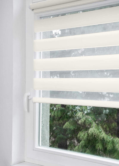 Home-Vision® DuoRollo Klemmfix, Doppelrollo ohne Bohren mit Klämmträgern, Rollos für Fenster und Tür