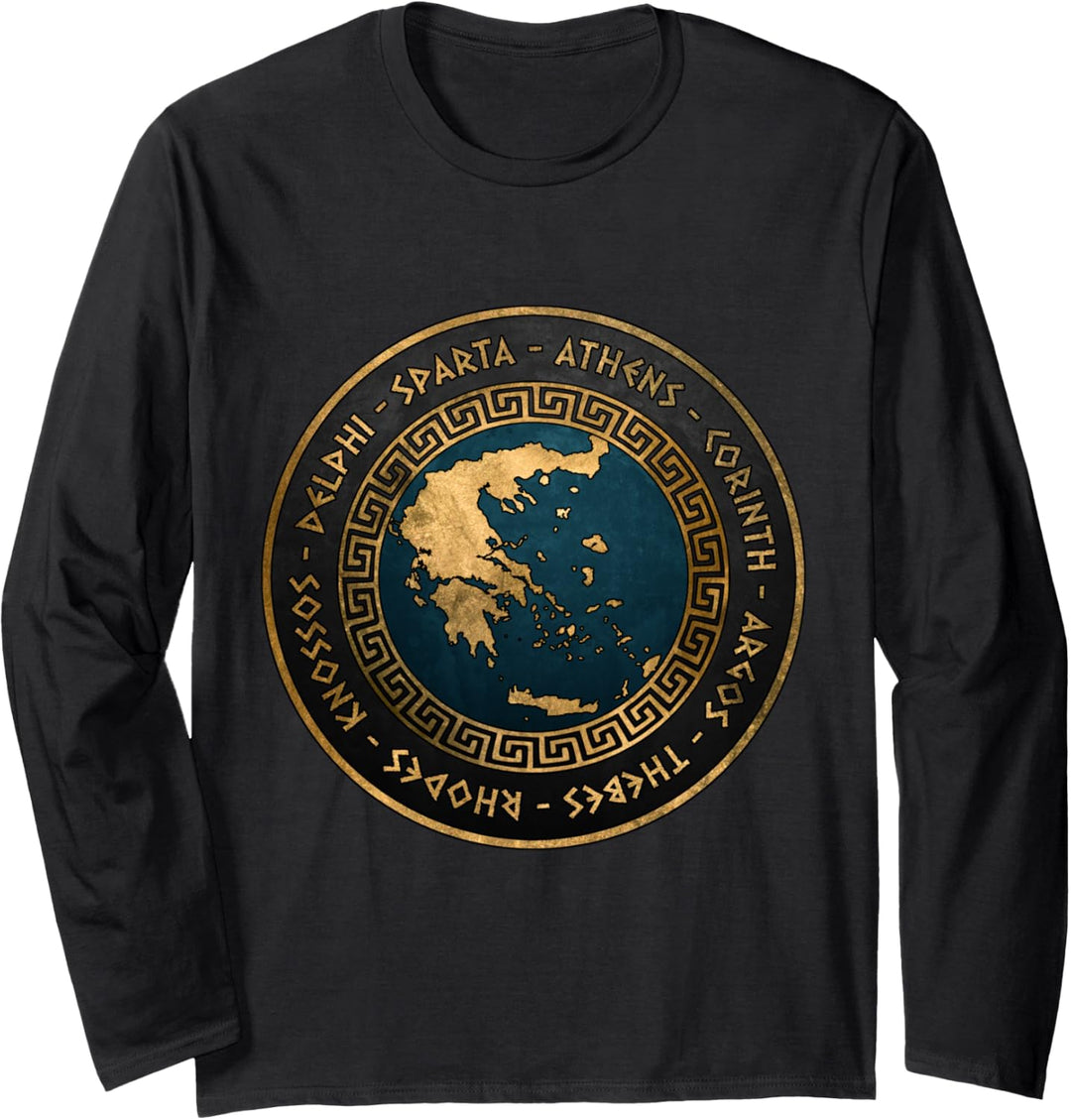 Altgriechische Städte des antiken Griechenlands Langarmshirt
