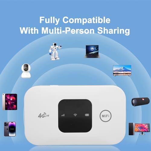 Mobile WiFi Hotspot, Wireless Portable Travel Outer Unterstützt 10 Benutzer gleichzeitig, Pocket WiF