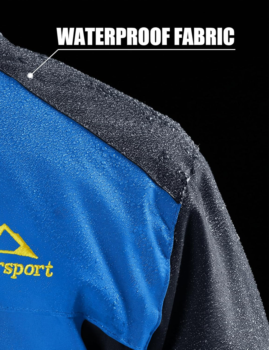 MAGCOMSEN Herren Winter Fleecejacke Warme Gefüttert Skijacke Outdoor Winddicht Wasserdicht Jacke Ver