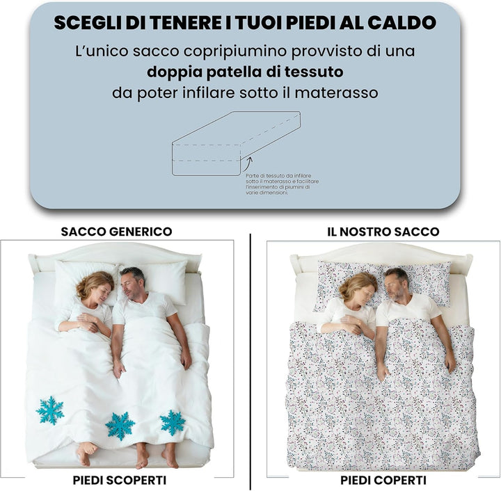 Italian Bed Linen Fantasy Bettbezug, Flor, Kleine doppelte