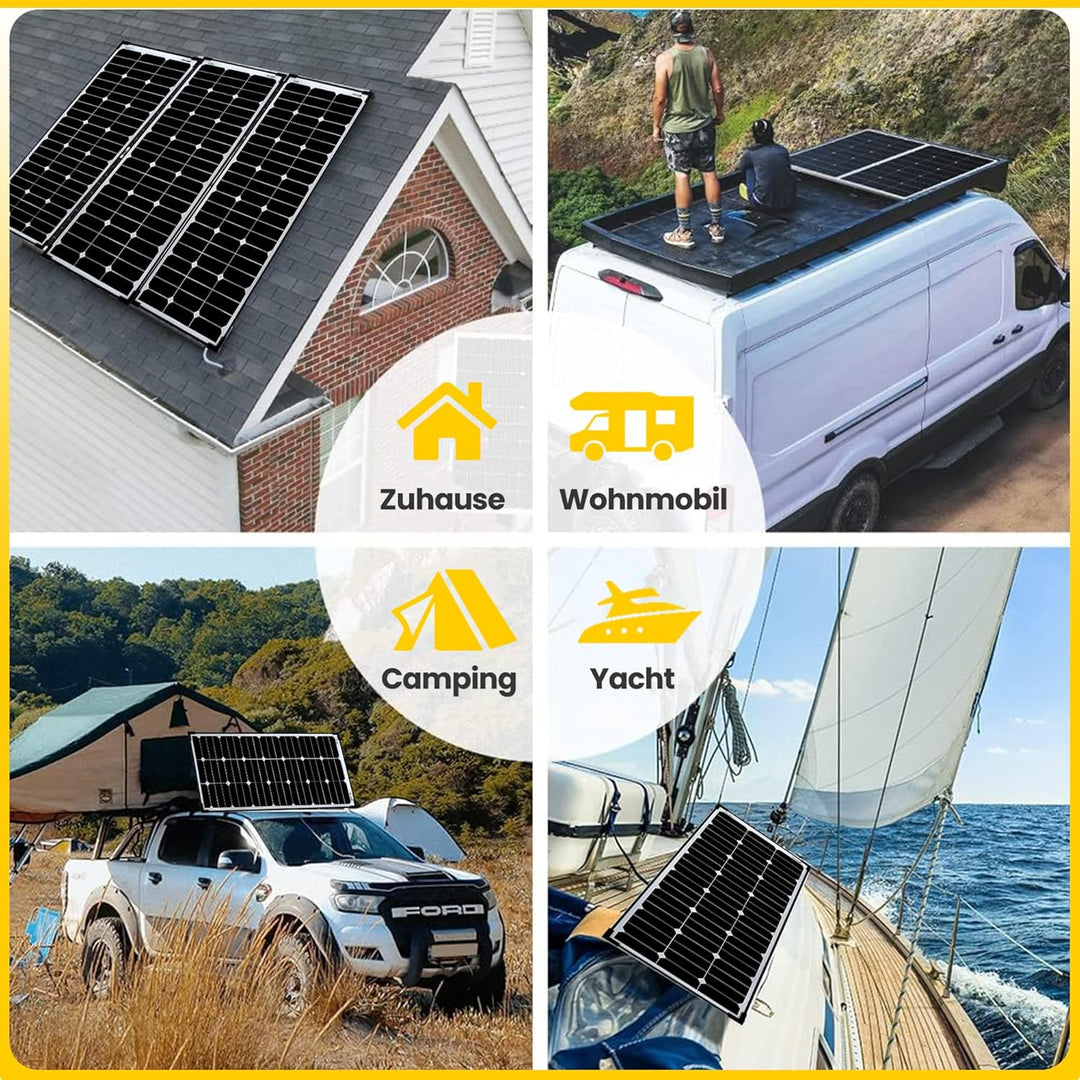 Offgridtec® SPR-Ultra-100 120W SLIM 12V High-End Solarpanel 110 Watt