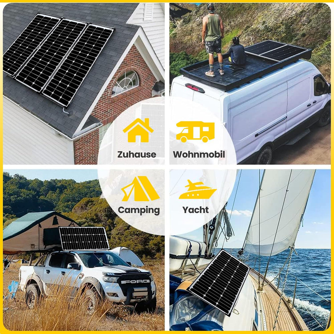 Offgridtec® SPR-Ultra-100 120W SLIM 12V High-End Solarpanel 110 Watt