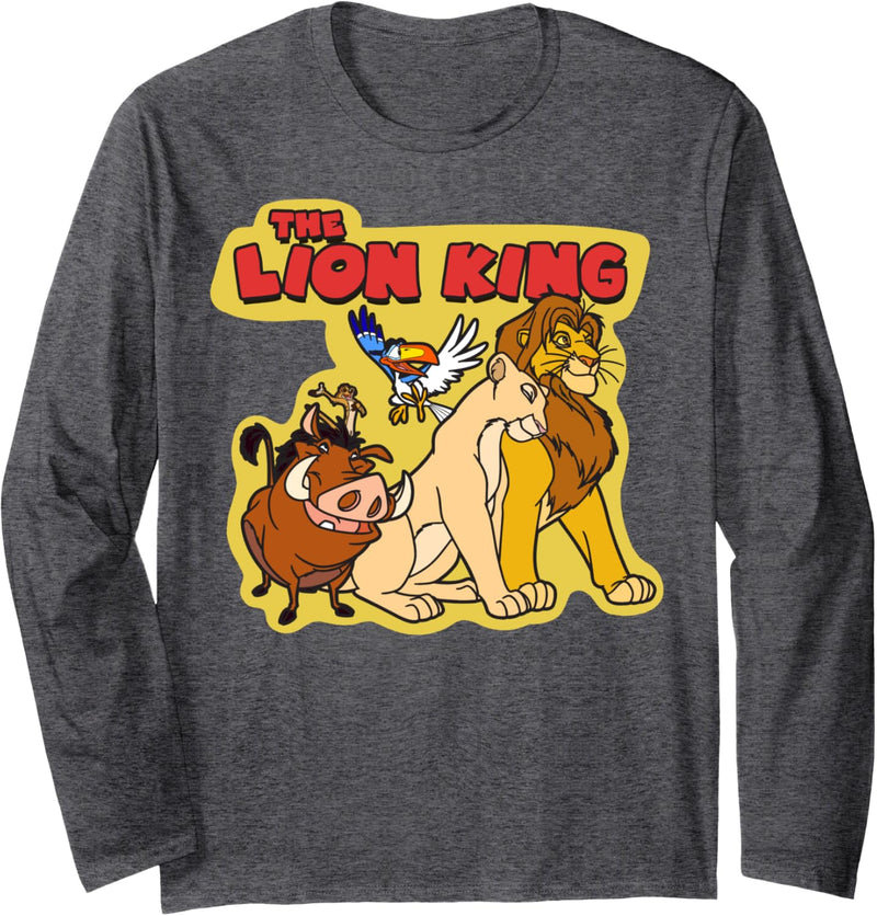 Disney The Lion King Group Shot Outlined Langarmshirt