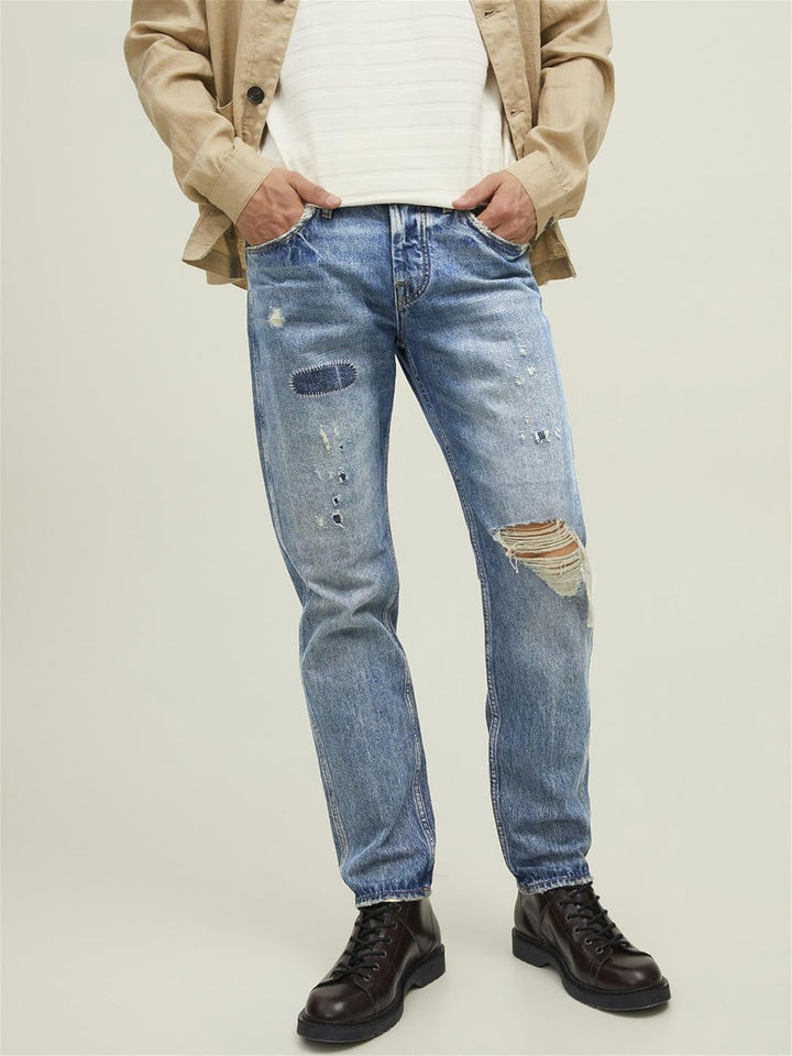 JACK & JONES Herren Jeans 31W / 32L Blue Denim, 31W / 32L Blue Denim