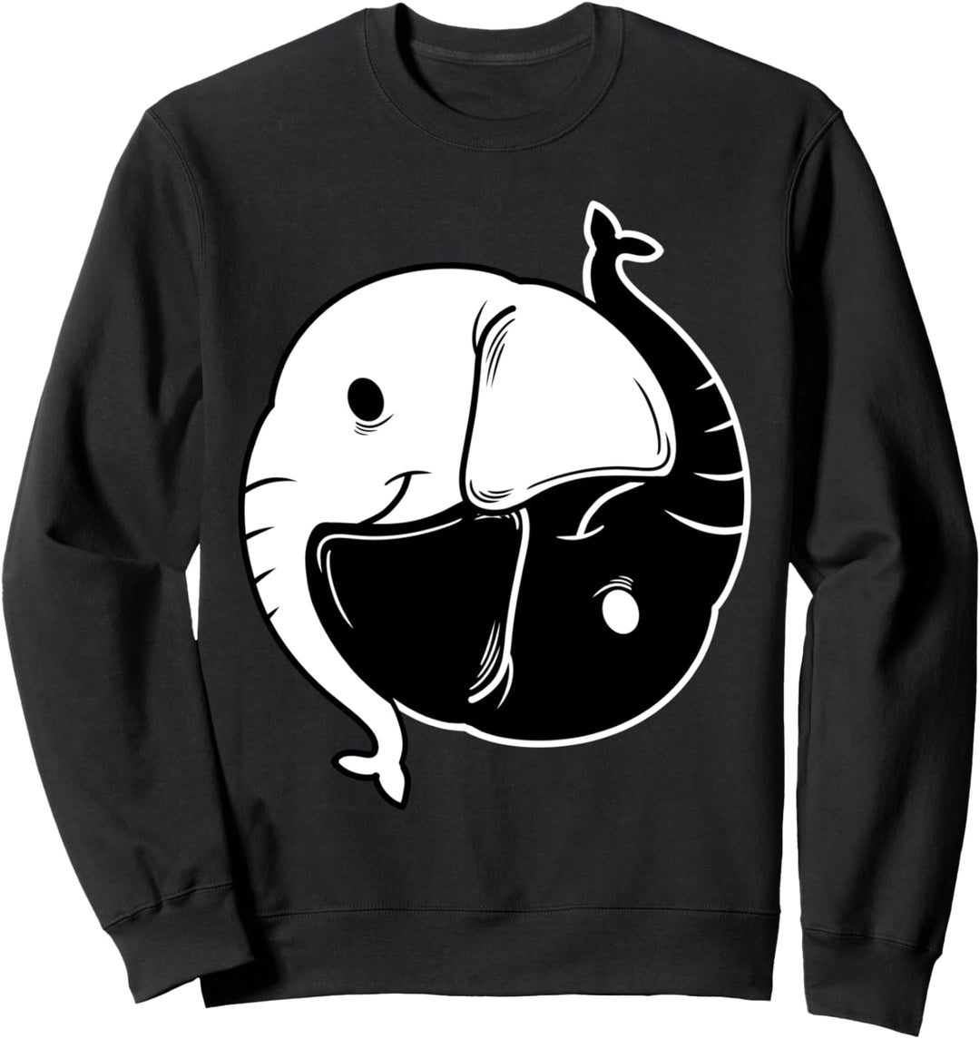 Yin Yang Elefant Chinesische Zeichen Tiere Balance Symbol Sweatshirt