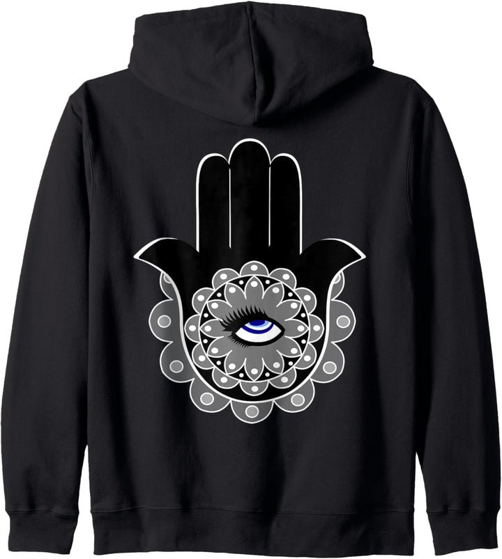 Böser Blick Hamsa Kapuzenjacke