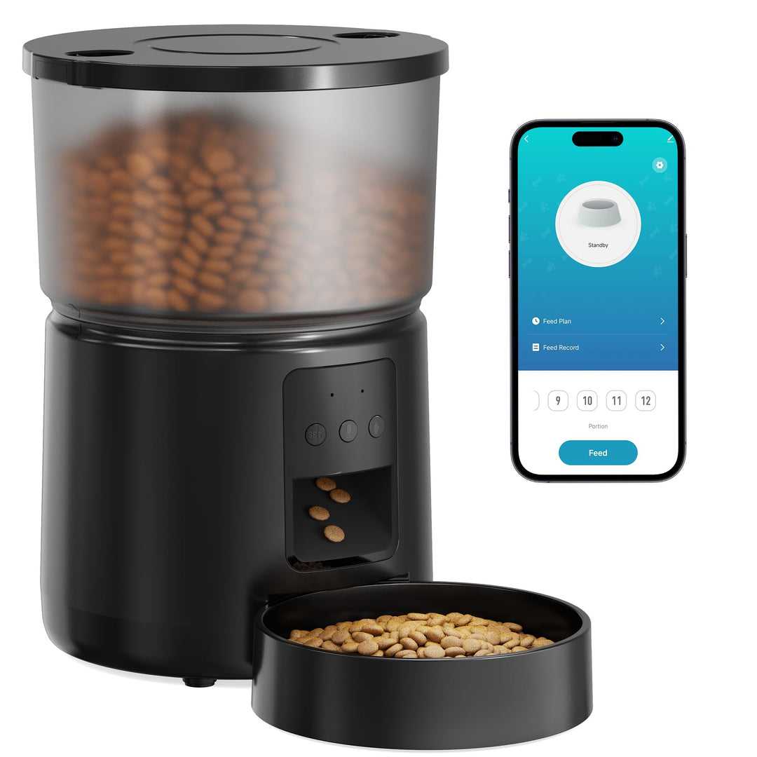 Futterautomat Katze APP: 2.4G/5G WiFi Futterautomat Hund - Automatische Futterstation Katzen - Futte