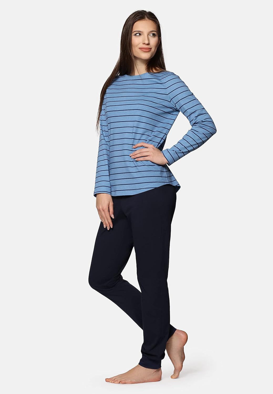 Bellivalini Damen Schlafanzug BLV50-166 S Ozean Navy, S Ozean Navy