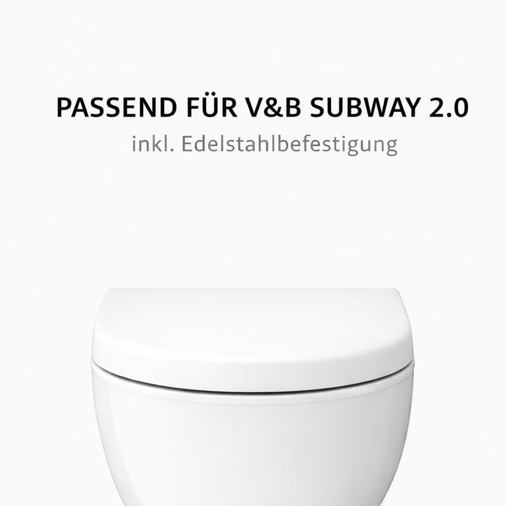 Bullseat Toilettendeckel – passend für Villeroy & Boch Subway 2.0 | Wc Sitz mit Softclose und abnehm