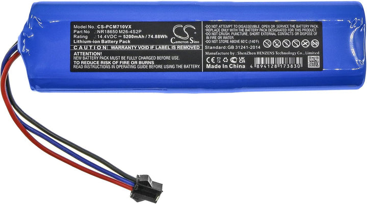 Cameron Sino Neu 5200mAh Ersatz Akku für Proscenic M7 Pro, LDS M7 Pro, M8 Pro, M7 Max, U6, Xiaomi Vi