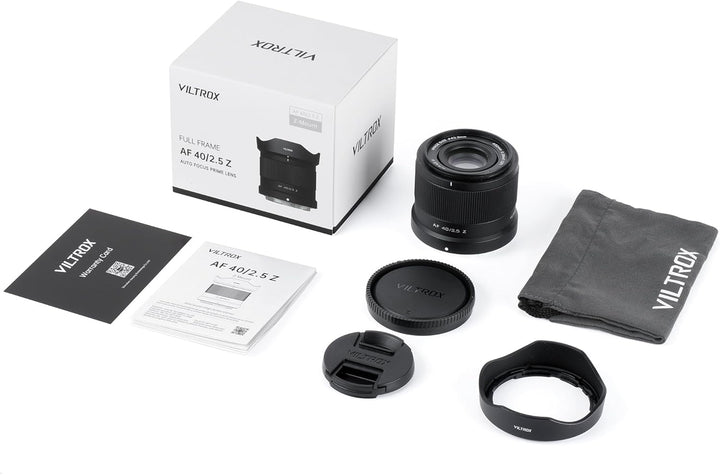 VILTROX 40mm F2.5 Z Mount Objektiv, AF 40mm f/2.5 Z Vollformat Objektiv für Nikon Z Mount Zf Z7II Z6