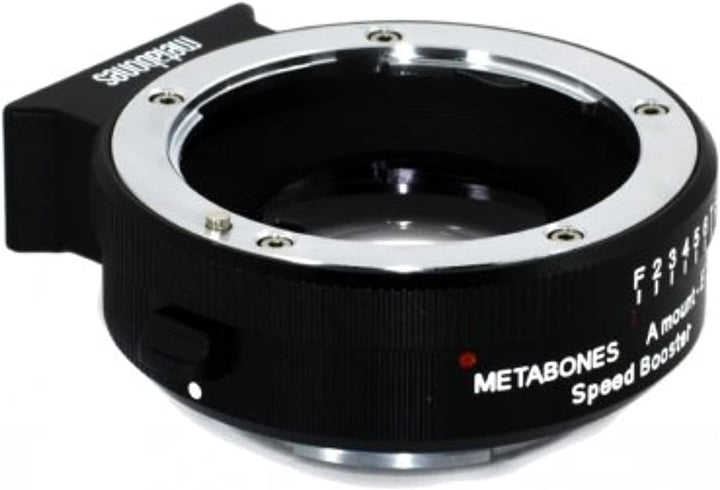 Metabones Sony Alpha to E-Mount Speed Booster Ultra 0.71x (Black Matt), MB_SPA-E-BM2, schwarz/Chrom
