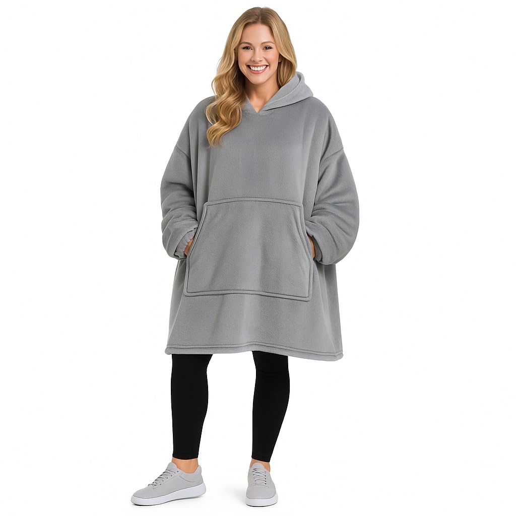 Good Nite Hoodie Decke mit Ärmeln Tragbare Decken Wearable Blanket Übergrosser Hoodie Damen Cozy kus