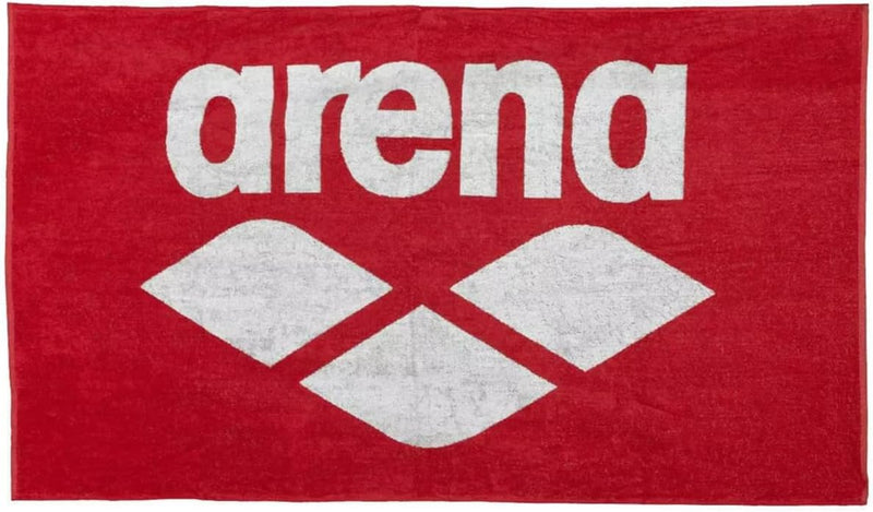 ARENA Pool Soft Baumwolle Unisex Erwachsene, Unisex - Erwachsene 150x90cm Red-white, 150x90cm Red-wh