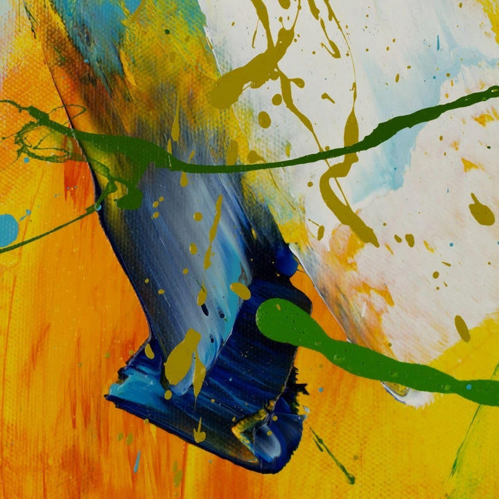 KunstLoft Leinwandbild | 100% HANDGEMALT | 150x50cm | Gemälde &