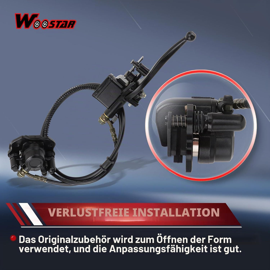 WOOSTAR Links Hydraulik Hauptbremszylinder Bremssattel Ersatz für Taotao Sunl Baja 50ccm 70ccm 90ccm